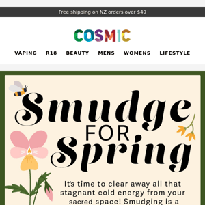 GO ON, GET! Smudge for Spring today 🤏🥺 