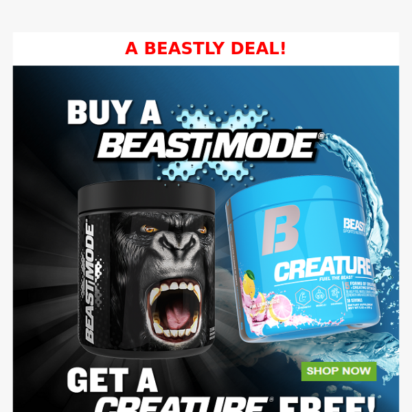 🎃CREATURE FEATURE: Buy Beast Mode X Get Creature FREE!