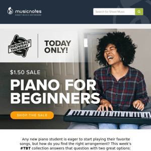$1.50 Sale: Beginner and Easy Piano 🎹