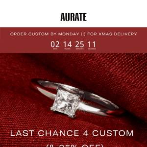 LAST CHANCE TO GET CUSTOM MADE BY XMAS