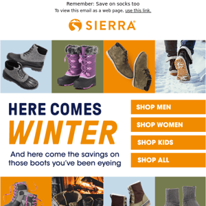 Winter boots from $39.99*