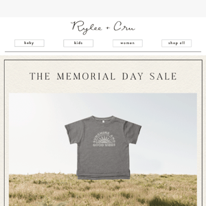 The Memorial Day Sale has Arrived! 🌟