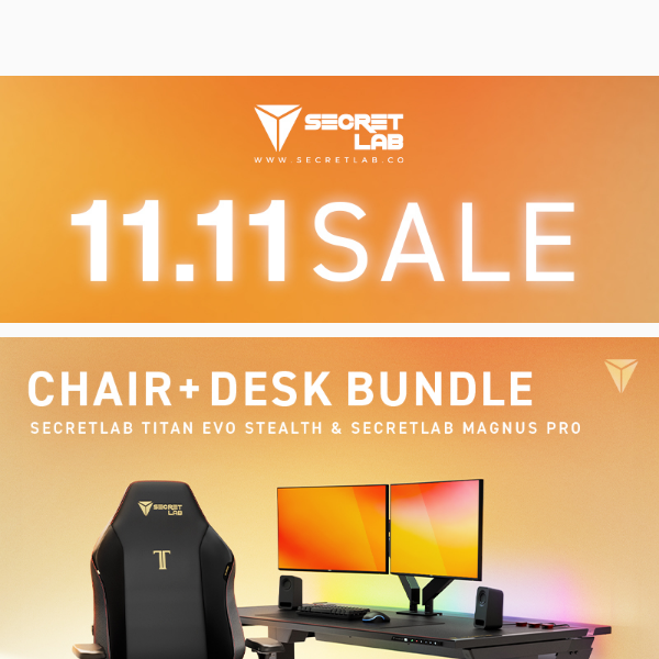 11.11 SALE: Chair + Desk bundles and more