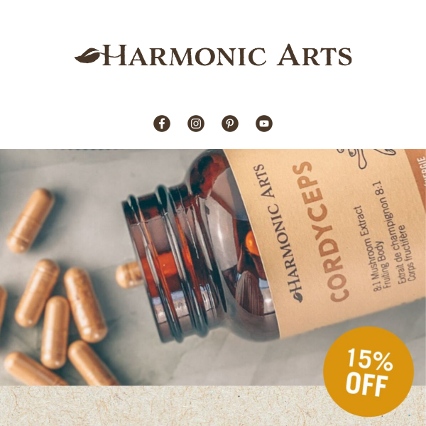 Energize Your Day with 15% Off Cordyceps Capsules!