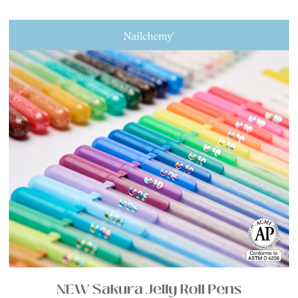 Introducing Sakura Gelly Roll Gel Pens - Elevate Your Nail Art! 🖊️