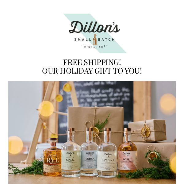 Our Early Holiday Gift To You; Free Shipping!