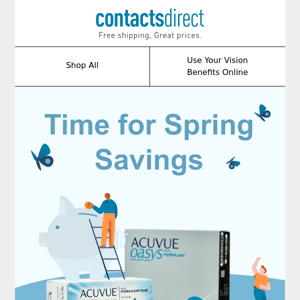 Time for Spring Savings