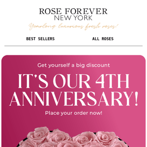 Last day: free shipping for all roses!