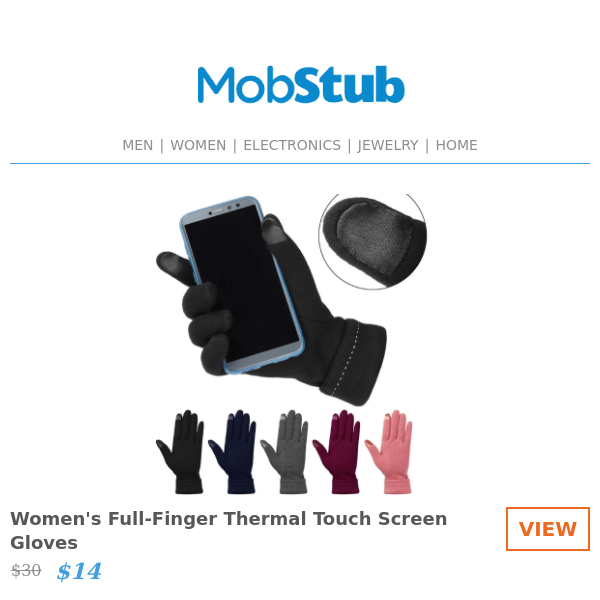 WINTER DEAL: Women's Full-Finger Thermal Touch Screen Gloves - ONLY $14!