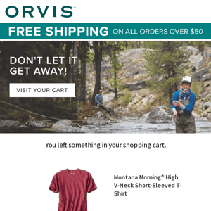 Orvis Montana Morning High V-Neck Short Sleeve Shirt for Men