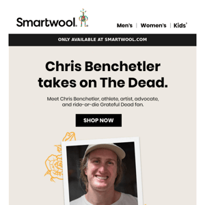 Grateful Dead x Smartwool Athlete Chris Benchetler