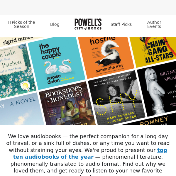 ✨ The Best Audiobooks of 2023!