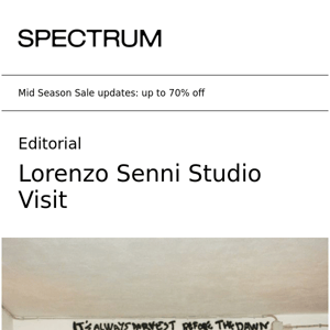 Lorenzo Senni Studio Visit