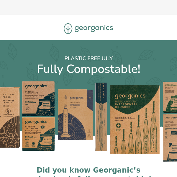 Go plastic-free with Georganics 🌍