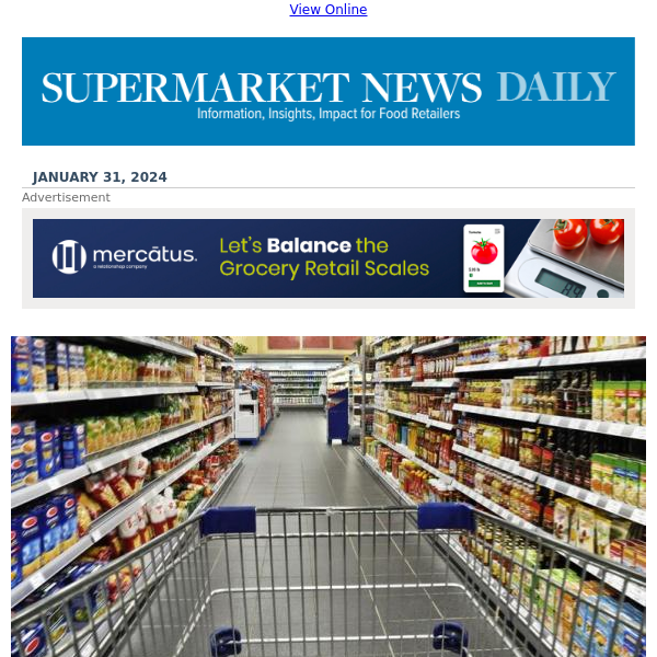 Which grocer had the most foot traffic in 2023?