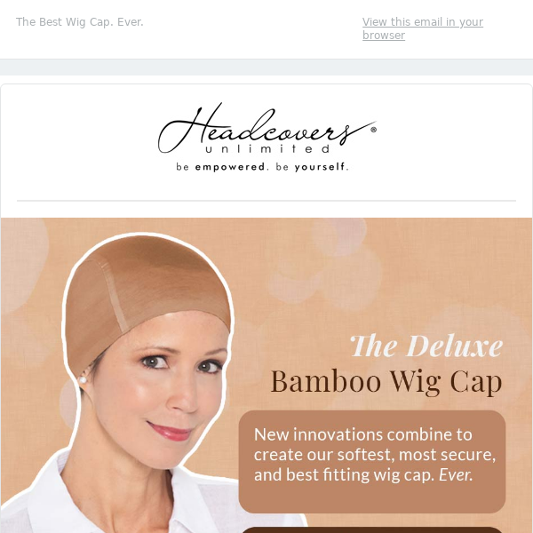 Meet the Deluxe Bamboo Wig Cap 👑