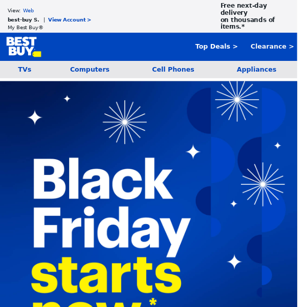 Welcome to Black Friday at Best Buy.