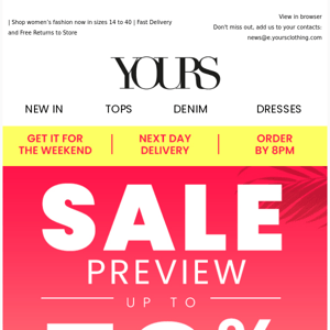 Preview: SALE Up to 70% Off