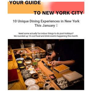 🍲 10 Cool Food & Drink Spots in NYC This Month