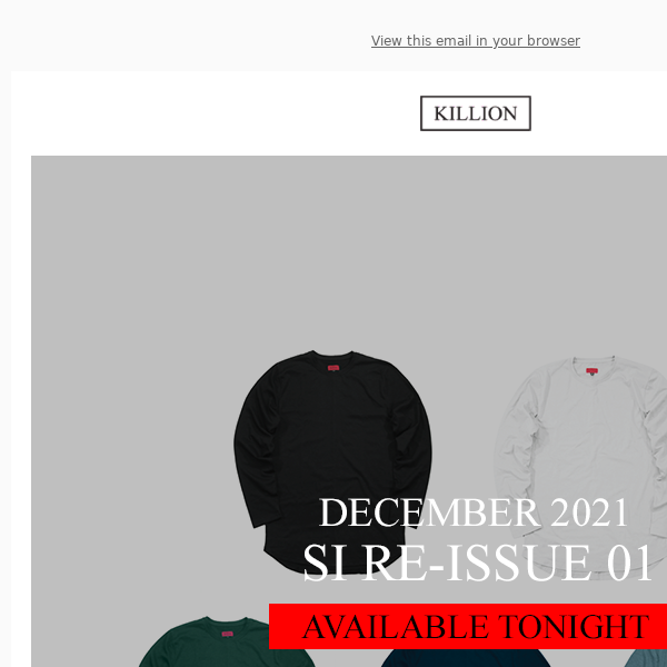 🔔Killion: Dec2021 SI  Re-Issue 01⚡⚡ Today at 5:00PM PT⚡⚡