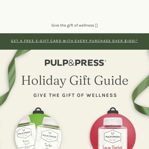 The ✨ official ✨ cold pressed juice gift guide 🎁