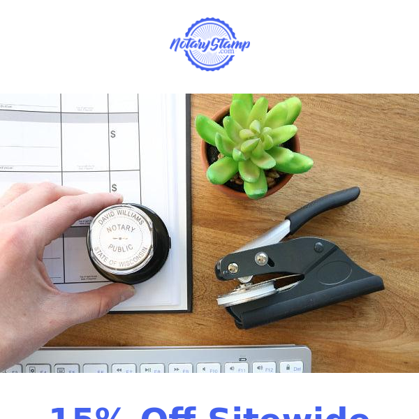 Get 15% off Your Notary supplies!