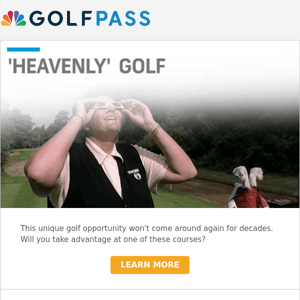 Once-a-generation golf experience