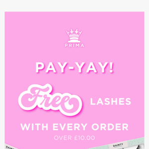 RE: your FREE lashes 🛍️