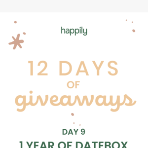 We're Giving Away a Year of Datebox! 💕