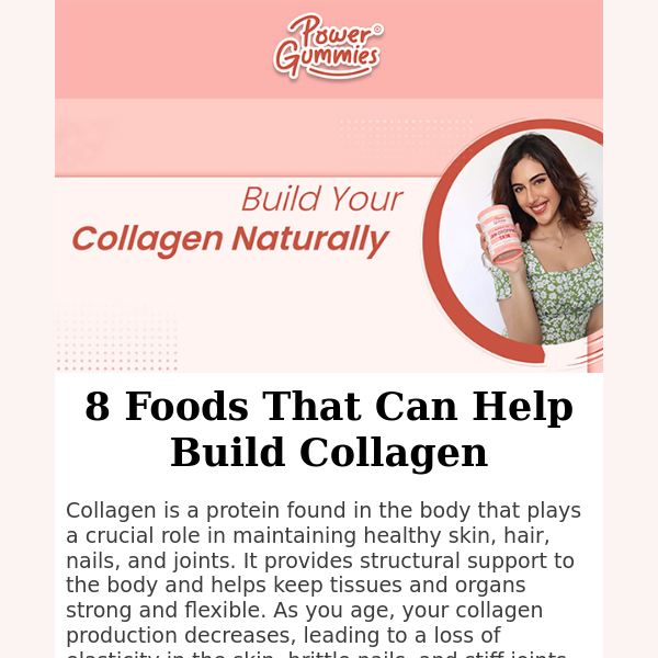 8 Foods That Can Help Build Collagen 😋 🥗