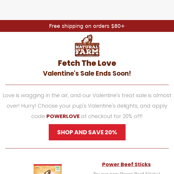 Grab 20% Off Valentine's Treats! 🐾🌹