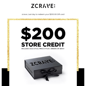 ZCRAVE: Your Credit Notice