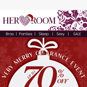 It's Up to 70% Off a Very Merry Clearance!