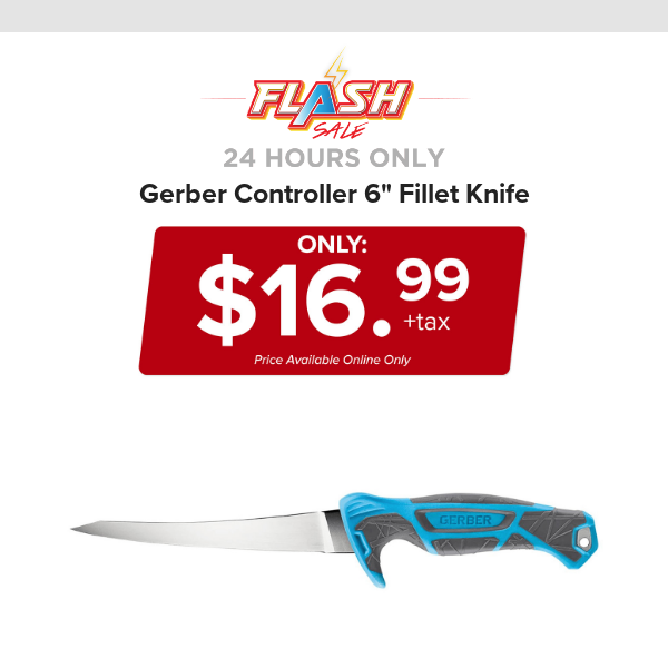 🔥  24 HOURS ONLY | GERBER FILLET KNIFE | FLASH SALE