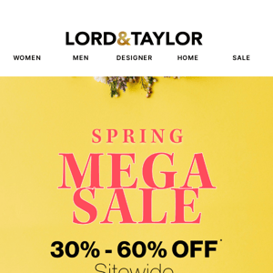 Spring into Savings! Up to 60% Off Sitewide 🥳