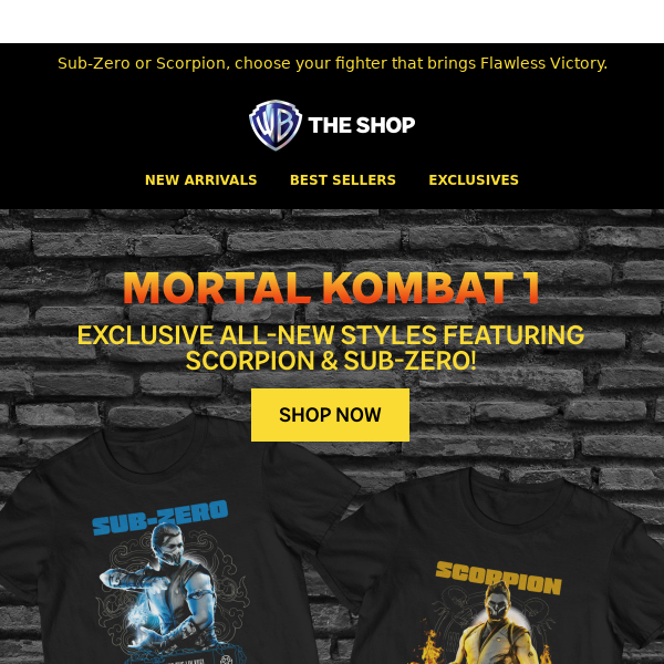  Mortal Kombat Klassic Flawless Victory T-Shirt : Clothing,  Shoes & Jewelry