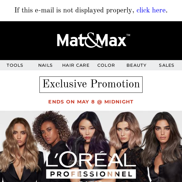 15% OFF | L'Oréal Professionnel - Mat And Max