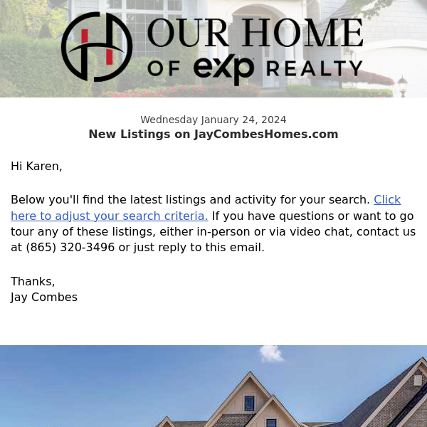 New Property Listings on JayCombesHomes.com