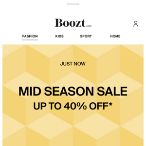 40% – Mid Season SALE! 💥