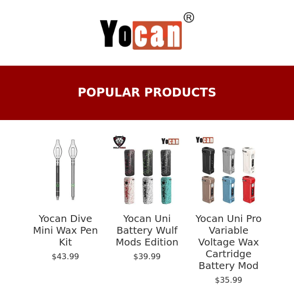 The Most Popular Yocan Products Right Now!