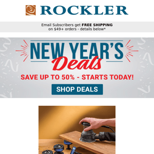 New Year's Deals Start Now—Save Up To 50%!