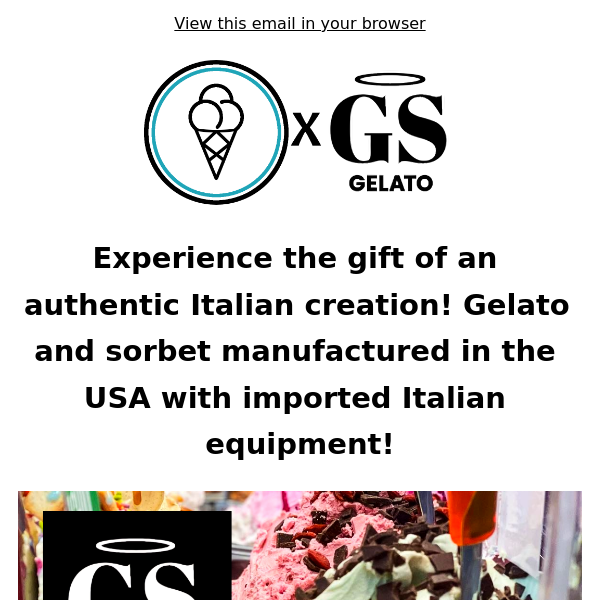 Experience the gift of an authentic Italian creation!🍦