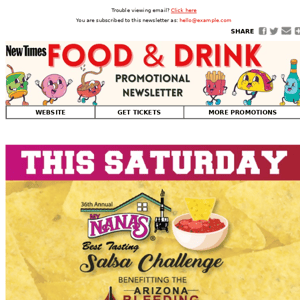 This Saturday! My Nana's Salsa Challenge