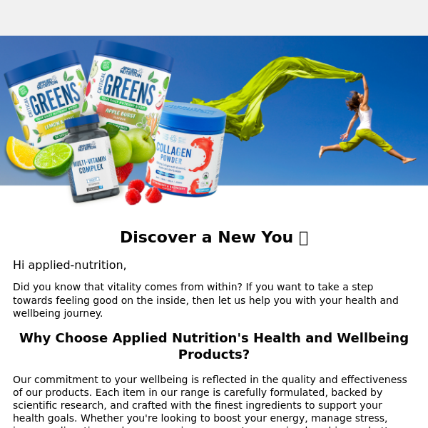 Discover a New You With Our Health and Wellbeing Products