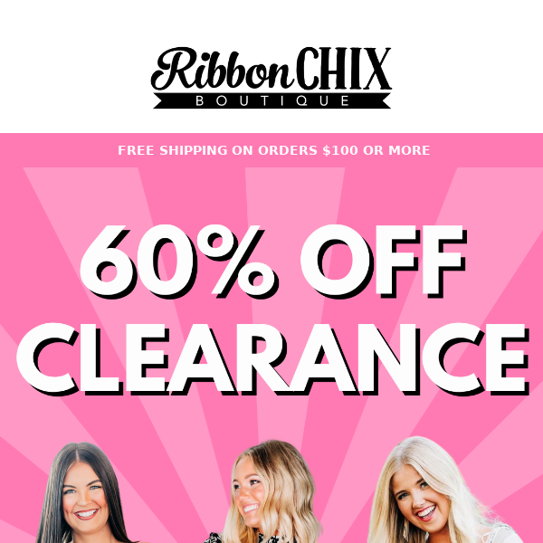 60% Off Clearance! 🎉