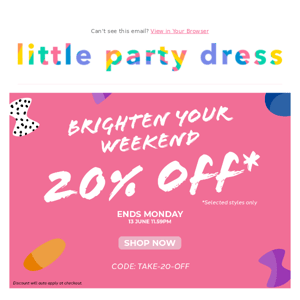 Be bright! Be happy! 20% off* 😊🌈💕