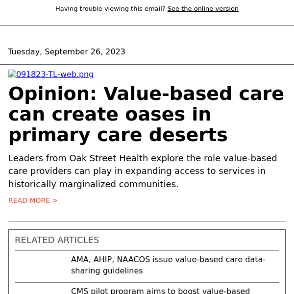 Opinion: Value-based care can create oases in primary care deserts