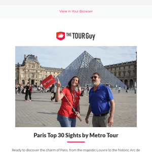 NEW TOUR ALERT: Paris Top 30 Sights by Metro Tour