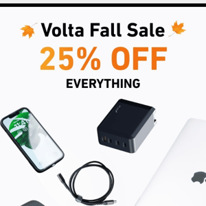 Last chance to save on everything... Volta Charger