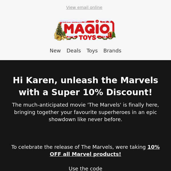 Get a Super 10% Discount, with The Marvels 🦸